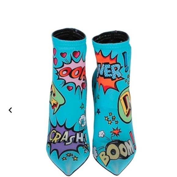 💯Rare Dolce & Gabbana Comic Book Booties - Picture 3 of 16